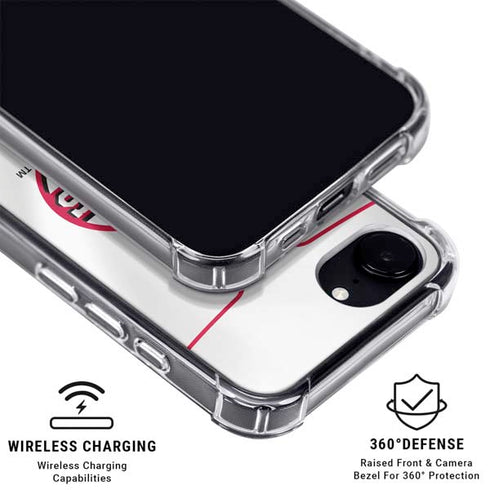 MLB Cincinnati Reds Home Jersey iPhone 16e Clear Case